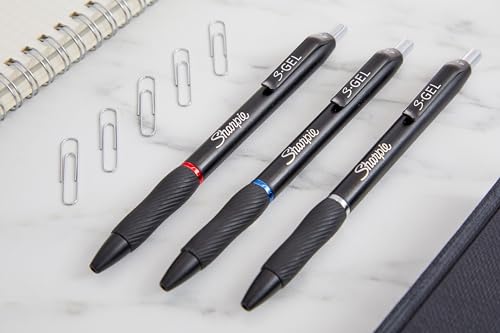 Sharpie S-Gel Pens | Fine Point 0.5mm | Black Ink | Pack of 10 | Retractable Gel Pens | Comfort Grip - Image 7