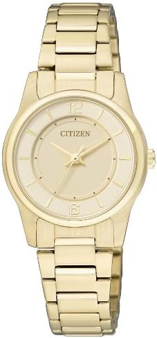 Citizen ER0182-59A Quartz Womens Watch Gold Stainless Steel Gold Dial: Buy  Online at Best Price in UAE - Amazon.ae
