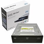 JUSTOP 24x SATA interne DVD-RW Writer Rewriter Super Multi DL Lecteur CD +/-RW, DVD+/-RW, DVD DL, 4-24x, DVD 145ms DVD