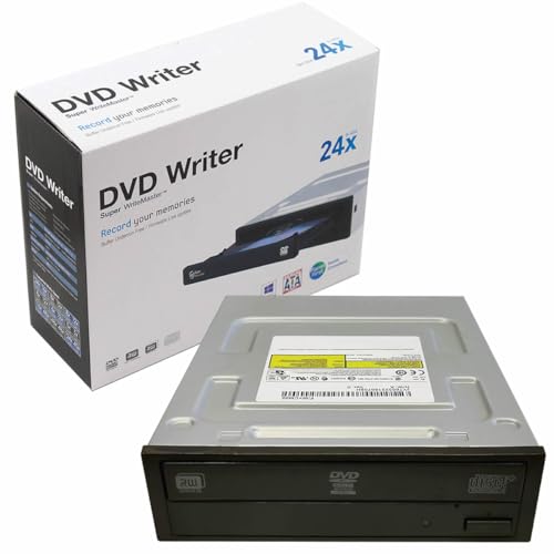 JUSTOP 24x SATA interne DVD-RW Writer Rewriter Super Multi DL Lecteur CD +/-RW, DVD+/-RW, DVD DL, 4-24x, DVD 145ms DVD