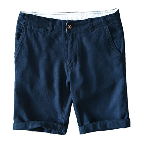 Short en lin pour homme short décontracté grande taille été léger