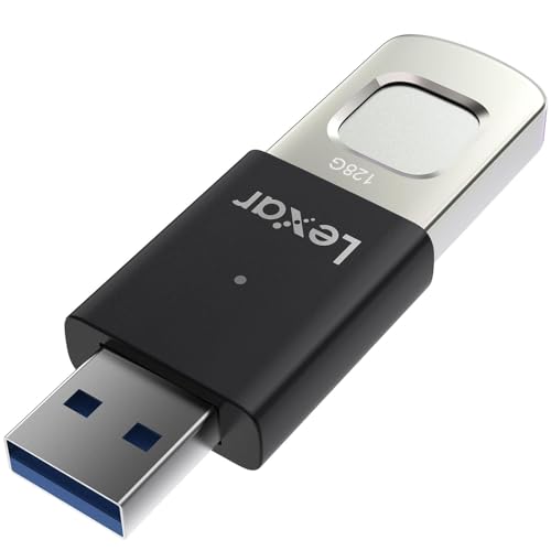 Image of Lexar Pen Drive 128GB Fingerprint F35pro USB 3.2 Gen1 Flash Drive, up to 400MB /s Read and 350MB /s Write