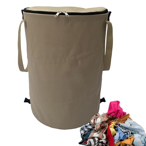 Cestino Per Rifiuti Da Giardino Pieghevole - Borsa Da Giardino Pieghevole, Supporto Per Spazzatura Da Esterno | Contenitore A Foglie Da Campeggio Portatile 37L Con Chiusura Con Cerniera Per Manutenzio