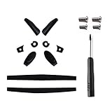 PapaViva Replacement Nose Pieces & Ear Socks Rubber Kits for Oakley Juliet/X Metal XX Sunglass - Black