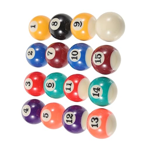 Billes de billard miniatures en résine, cadeau de jeu pour garçon et fille