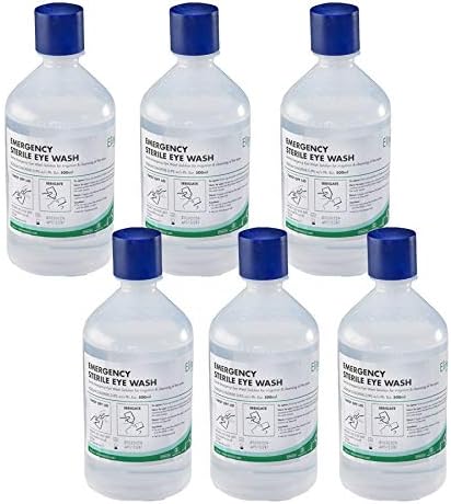 6 x Sterile Eyewash 500ml Bottle