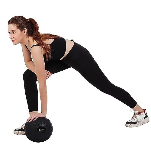Image of DE JURE FITNESS Slam Ball 2KG for Strength Training, Crossfit & HIIT - Heavy Duty No-Bounce Medicine Ball with Textured Grip - Gym & Functional Fitness Workout Ball for Home & Commercial Use