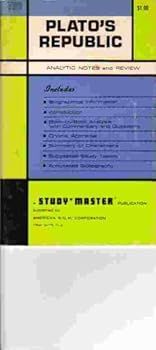 Paperback Plato's Republic Analytic Notes and Review Book