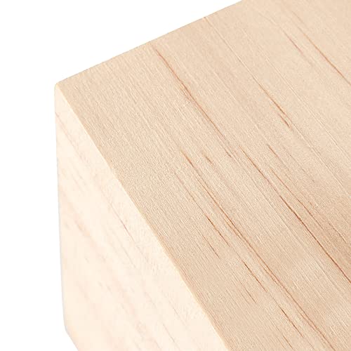 Sinjeun 8 Pack 2.75 Inch Wooden Cubes, Natural Unfinished Wooden Block, Natural Solid Wood Cube Block For Puzzle Making, Diy Projects, Home Decoration #TOP2