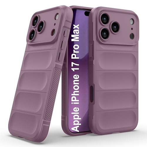 Image of amazon basics Back Case Cover for iPhone 17 Pro Max | Compatible for iPhone 17 Pro Max Back Cover | Liquid Silicon Magic Case with Camera Protection | Lavender
