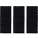 TecUnite 200 Pack No-metal Hair Elastics Hair Ties Ponytail Holders Hair Bands Bulk, Black (3 mm)