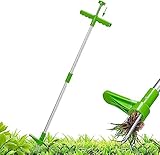 🌱【Cuide su espalda】 Agacharse constantemente para sacar las malas hierbas puede dejar su espalda en agonía. Ahorre tiempo y su espalda con la desmalezadora de jardín construida con un eje de 39 pulgadas para desyerbar en posición vertical hasta las raíces. Sin dolor de espalda, dolor de rodillas o manos sucias