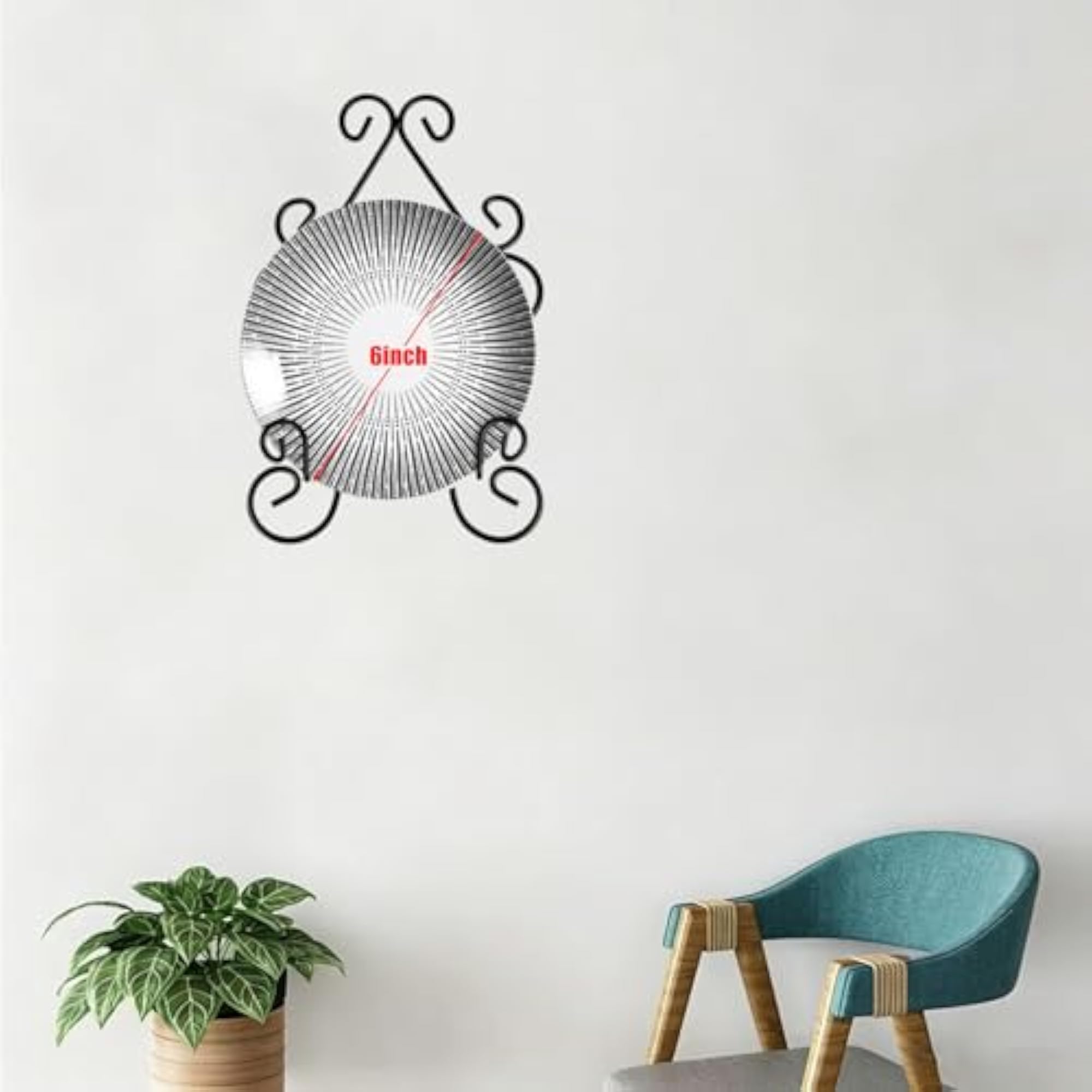 Plate Stand Holder for Wall Hanging Display Rack