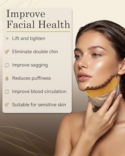 Lymphatic Contour Face Brush,Lymphatic Drainage Brush with Super Soft Bristles,Lymphatic Face Brush to Reduce Puffiness & Define Jawline,Face Sculpting Brush with Hypoallergenic Ergonomic (Beige) — view 2