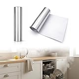 FloraVigo Arbeitsplatten-Wärmedämmfolie, 2er-Packung dampfschutzblech spülmaschine, 695×75 mm, Hitzebeständig, Aluminium Dampfbremsfolie, Passend für Bauknecht Indesit Beko Whirlpool