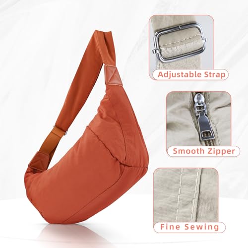 Sling Bag, Crossbody Bags for Women with Adjustable Shoulder Strap, Crescent Bag with Long Shoulder Strap3
