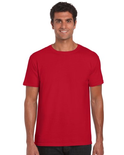 Gildan Mens Short Sleeve Soft-Style T-Shirt (S) (Red)