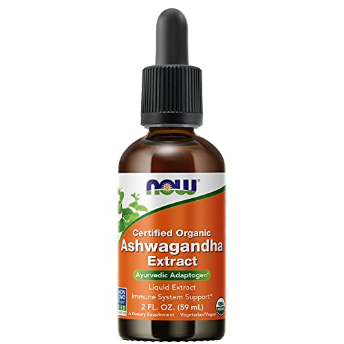 NOW Supplements NOW Supplements, Ashwagandha Liquid Extract, Organic, Immune System Support, 2 Fluid Ounces, 2 Fl Ounce