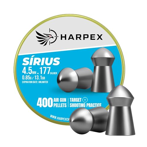 Harpex Sirius .177 Cal Airgun Pellets – 13.1 Grain Domed Design – Precision Lead Pellets for
