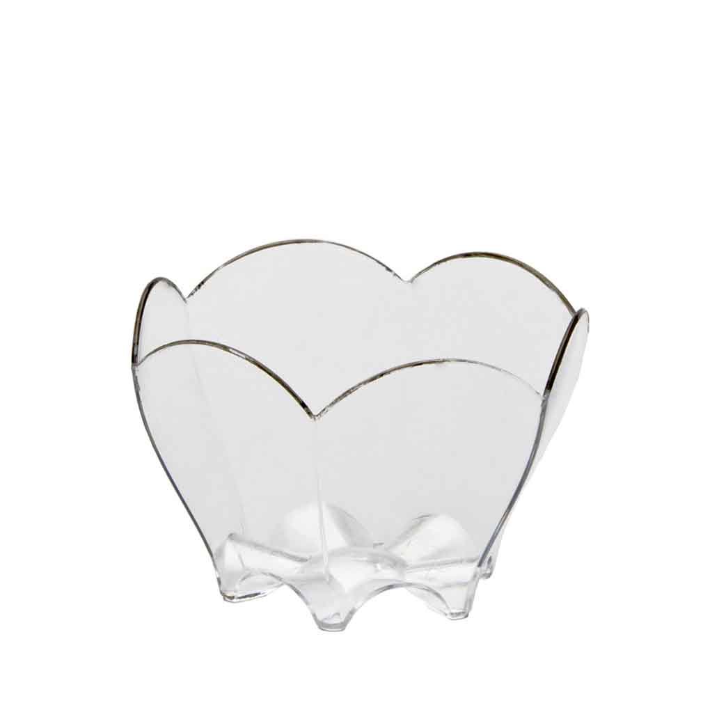 Gold Plast - Tulip Bowl Transparent - 25 Pieces per Pack, 70 cc