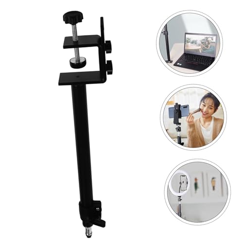 Soporte de luz de escritorio con abrazadera de 1/4 ajustable 6