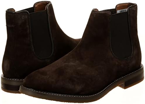 Clarks Men's Jaxen Chelsea Boot, Brown Suede, 9 | Image 1