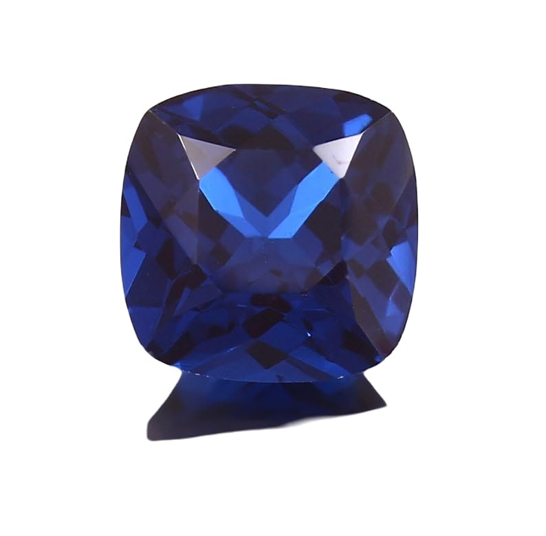 Saphir bleu naturel coussin 11mm pour créer votre bague de fiançailles