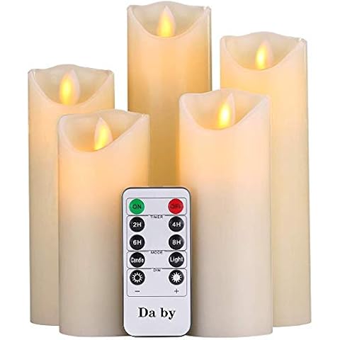 Da by Velas LED sin Llama de 300 Horas y Control Remoto Cover