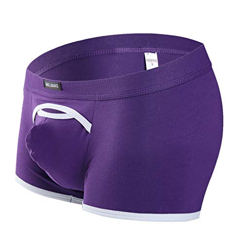 WOCACHI Underwear for Mens, Erotic Men's Thong Underwear Pants Briefs Sexy Underwear Underwear 2020 Spring Summer Under 5 Up to 30% 50% 70% 95% Fashion Deals Purple