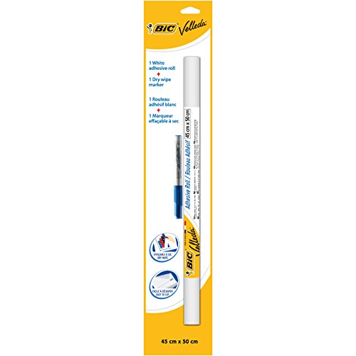Bic Velleda - Autoadhesivo Con Borrado En Seco, Color Azul