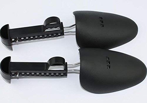 2 Pairs Plastic Adjustable Length Men Shoe Tree Shoe Stretcher Boot Holder Organizers Boot Holder Support Practical Shoes Shape Keeper With Tension Spring Coil For Most Shoes (Black Us Size 7-12) #TOP4