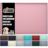 Picture of Gorilla Grip 100% Waterproof Raised Edge BPA Free Silicone Pet Feeding Mat, Dog Cat Food Mats Contain Spills Protects Floors, Placemats for Cats and Dogs Water Bowl, Pets Accessories 32x24 Pink