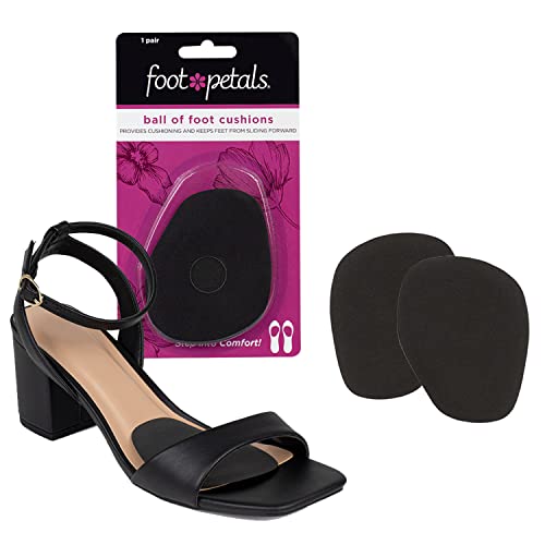Foot Petals Women's Rounded 1 Pair, Black, One Size #TOP29