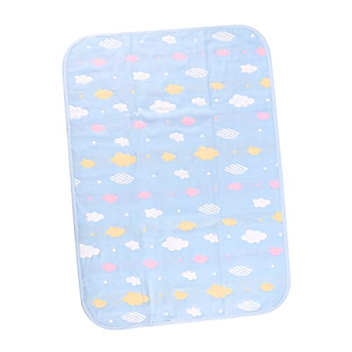 Yardwe Diaper Changing Mat Washable Crib Mattress Clouds Pattern Portable Design Easy to Clean for Travel