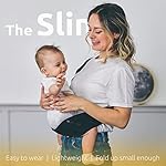 Toddler Sling, Ergonomic Baby Sling Carrier with Adjustable Strap, Soft Padding & Non-Slip Hip Seat, Perfect for Infant and Toddler(7-44 lbs), Premium Cotton (Black) - Image 4