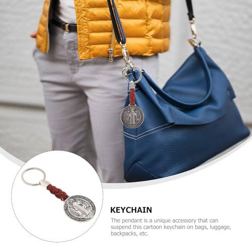 Llavero Crucifijo y Medalla de San Benito 2 Uds