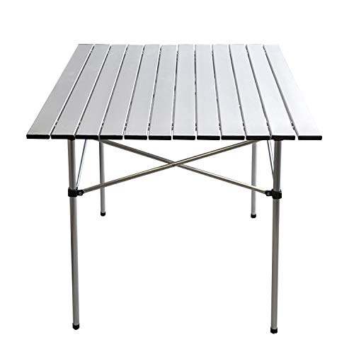 Wohaga Aluminium Klapptisch 'Ameland' 70x70xH70cm Campingtisch Gartentisch Beistelltisch Falttisch Picknicktisch… – Bild 7