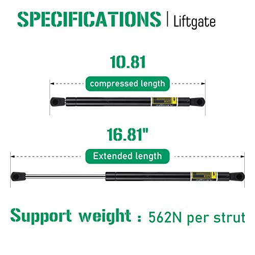 Liftgate Lift Supports Struts Shocks For Jeep Patriot 2007-2017 6138 Sg314071 Qty 2 #TOP1