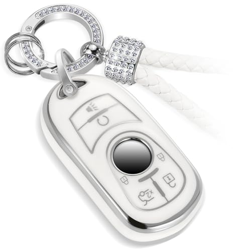 CTRINEWS for Buick Key Fob Cover with Luxury Diamond Braided