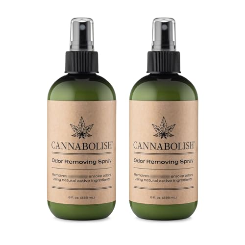Cannabolish Wintergreen Smoke Odor Eliminator Spray and Air Freshener 8 fl. oz Natural Ingredients (Pack of 2)