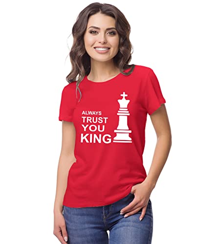 Image of Hangout Hub Hangout-Hub-NP18 Men's & Women's Round Neck T-Shirt-Together Forever | Always Protec Trust King Queen-Pack of 2-Couple T-Shirts