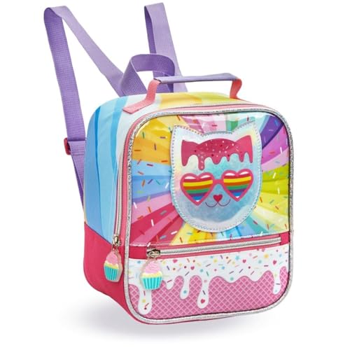 Lancheira Térmica Escolar Infantil Feminina, Colorida, Para Viagem e Passeio (Lancheira Candy Cat)