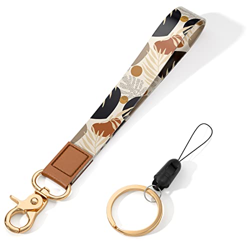 Image of Wrist Lanyard Key Chain, Wristlet Strap Keychain Holder for Women Men Car Keys Wallet Card Phone