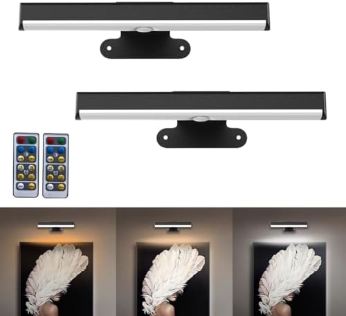 Paquete De 3 Luces De Pintura Que Funcionan Con Pilas Para Pared, Visualización Magnética