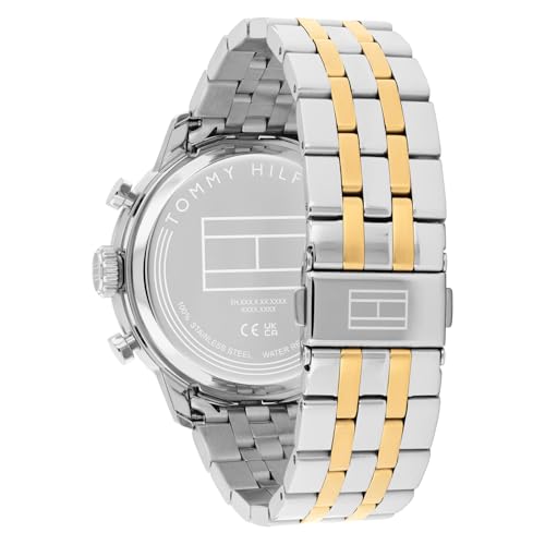 Image of Tommy Hilfiger Kent with Green Dial Gold Stainless Steel Strap Watch for Men - TH1710754