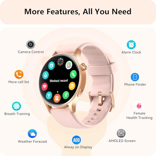 AEAC AR-01 Smartwatch 43mm AMOLED (Rose Gold) — view 8