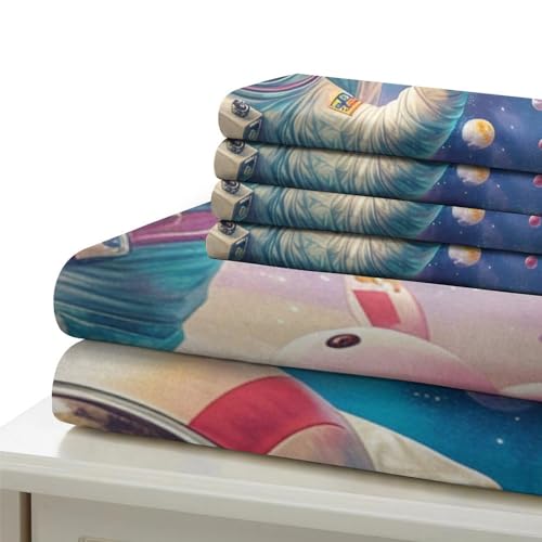 Parure astronaute 3D en microfibre pour décorer la chambre ado - 6