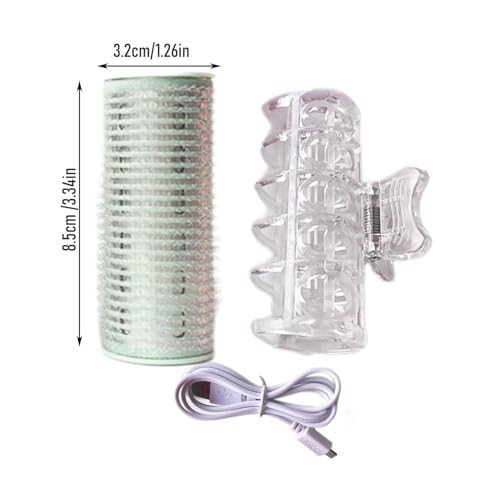 Rodillos calefactados para el volumen del cabello, rulos calientes, rulos con calefacción, rodillos eléctricos para rizar el cabello, rizadores de pelo portátiles autoadhesivos para peinar el cabello - imagen 6