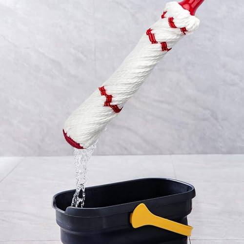 Image of KeFanta Self Wringing Mop for Floor Cleaning, Microfiber Floor mop with 57 inch Long Handle, Easy Wringing Mops for Kitchen Hardwood Bathroom Garages Warehouses Vinyl Tile Laminate Home Office
