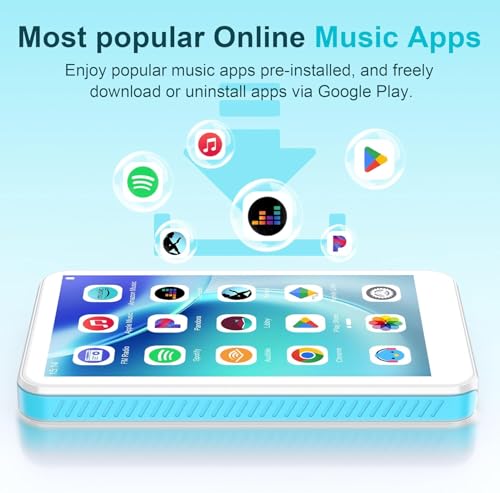 Lecteur MP3 avec WiFi Bluetooth Android 13 et écran tactile 4 pouces - 4